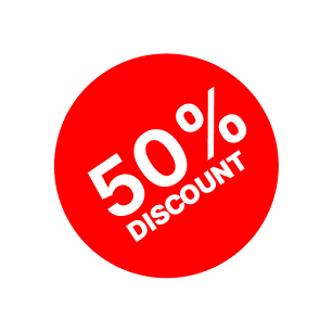 50% discount